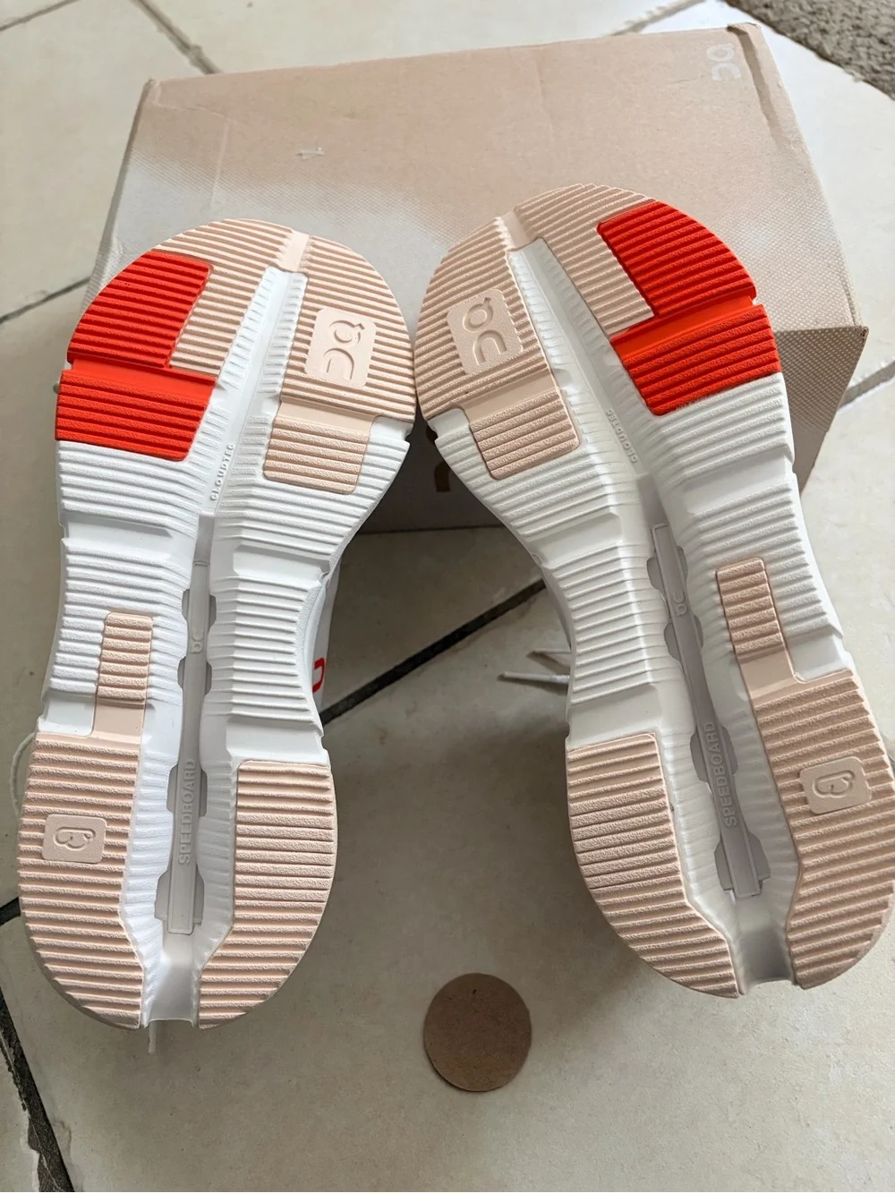 On Running Cloudnova 2 White/Flame Women’s Sneakers brand new